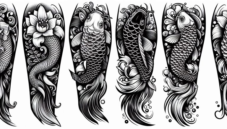 Coy Fish Tattoo Forearm