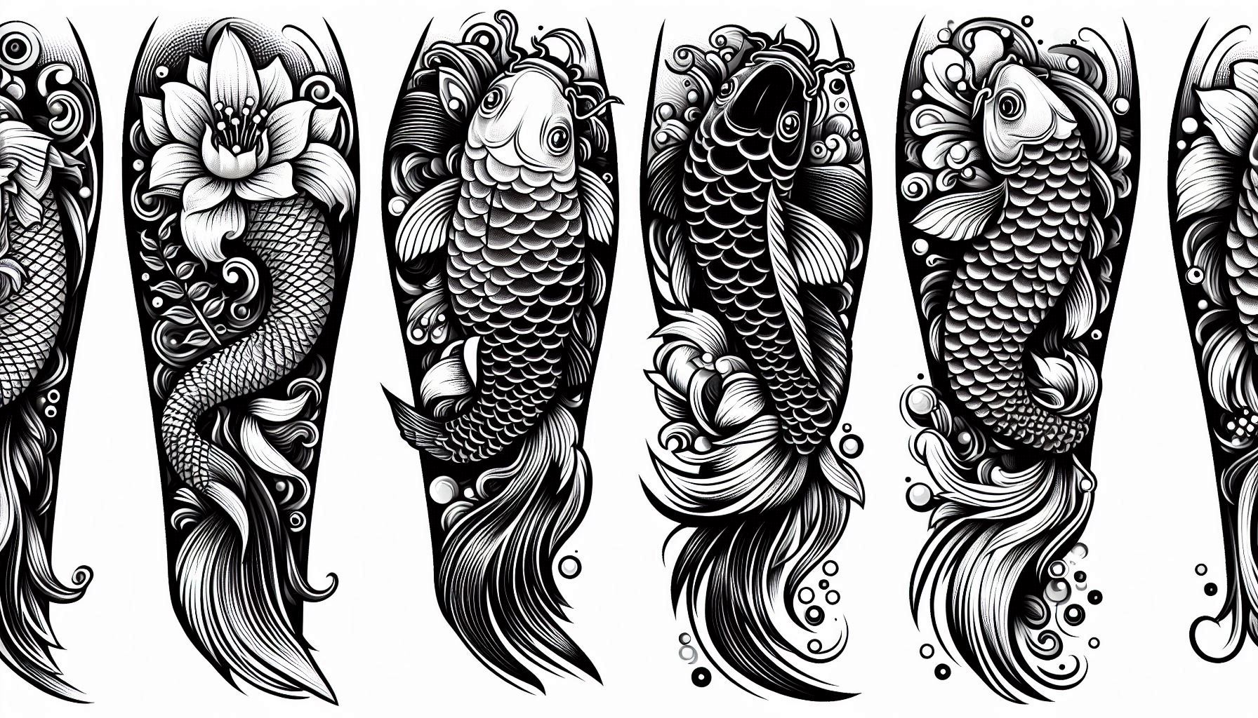 Coy Fish Tattoo Forearm